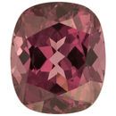 Natural Rhodolite Garnet Gemstone in Antique Cushion Cut, 8.26 carats, 12.33 x 10.35 mm Displays Pure Pink-Purple Color