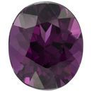 Natural Rhodolite Garnet Gemstone in Oval Cut, 3.05 carats, 9.24 x 7.79 mm Displays Pure Purple Color