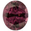 Natural Rhodolite Garnet Gemstone in Oval Cut, 8.71 carats, 13.94 x 11.98 mm Displays Rich Pink-Purple Color