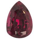 Natural Rhodolite Garnet Gemstone in Pear Cut, 4.39 carats, 11.55 x 8.44 mm Displays Vivid Reddish-Pink Color