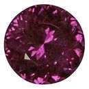 Natural Rhodolite Garnet Gemstone in Round Cut, 9.93 carats, 13.62 x 13.42 x 8.07 mm Displays Pure Unknown Color - AGL Cert