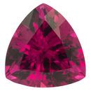 Natural Rhodolite Garnet Gemstone in Trillion Cut, 19 carats, 18.29 x 17.57 mm Displays Vivid Pink Color