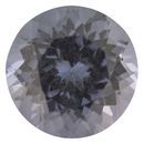Natural Gray Spinel Gemstone in Round Cut, 2.27 carats, 8.03 x 7.98 mm Displays Vivid Gray Color