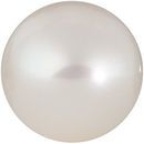 Near Round Half Drilled Genuine White Freshwater Pearls in Grade AAA