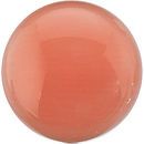 Pink Coral Round Cabachon in Grade AAA