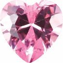 Pink Cubic Zirconia Heart Cut Stones