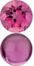 Pink Tourmaline Round Cut Gems  - Calibrated