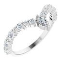 Genuine Diamond Ring in Platinum 1/2 Carat Diamond 