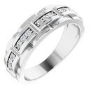 Real Diamond Ring in Platinum 1/3 Carat Diamond Pattern Ring
