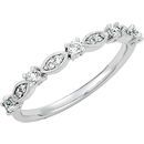 Great Buy in Platinum 0.20 Carat TW Diamond Granulated Stackable Ring Size 7