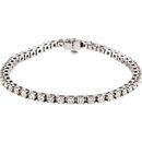 Jewelry Find Platinum 4 0.50 Carat TW Diamond Line Bracelet
