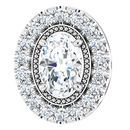 Real Diamond Pendant in Platinum 5/8 Carat Diamond Pendant