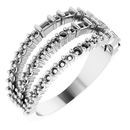 Real Diamond Ring in Platinum 7/8 Carat Diamond Stacked Ring