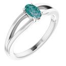 Color Change Created Alexandrite Ring in Platinum Chatham Created Alexandrite Solitaire Youth Ring
