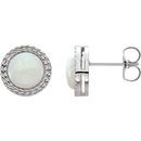 Shop Platinum Opal Earrings