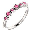 Buy Platinum Pink Tourmaline Bezel-Set Ring