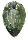 Popular Green Sapphire Gemstone 1.51 carats, Pear Cut, 8.7 x 5.9 mm, with AfricaGems Certificate