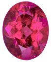 Pretty Rubellite Tourmaline Gemstone, 1.97 carats, Oval Cut, 9.2 x 7.2 mm Size, AfricaGems Certified