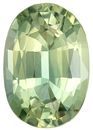 Rare Green Sapphire Gemstone, 0.85 Carats, Oval Shape, 6.8 x 4.7mm, Stunning Vivid Green Color