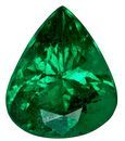 Real Vibrant Emerald Gemstone, Pear Cut, 0.97 carats, 7.4 x 6.2 mm , AfricaGems Certified - A Deal