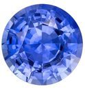 Ring Stone Blue Sapphire Gemstone 1.06 carats, Round Cut, 6.1 mm, with AfricaGems Certificate