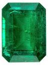 Ring Stone Green Emerald Loose Gemstone, 1.71 carats in Emerald Cut, 8.1 x 6.1mm, A Great Deal