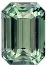 See This Deal Blue Green Sapphire Gem, 3.04 carats Emerald Cut in 8.9 x 6.4 mm size in Gorgeous Blue Green Color With AfricaGems Certificate