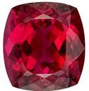 See This Deal Rubellite Tourmaline Gem, 7.67 carats Cushion Cut in 12.2 x 11.1 mm size in Stunning Rubellite Color With AfricaGems Certificate