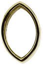 Sleek 14kt Gold Low Straight Full Bezel Jewelry Finding for Marquise Gemstone Size 5.60 x 3.50mm to 8.40 x 3.50mm