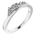 Genuine Diamond Ring in Sterling Silver 1/5 Carat Diamond Scattered Ring