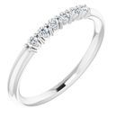 Genuine Diamond Ring in Sterling Silver 1/8 Carat Diamond Stackable Ring