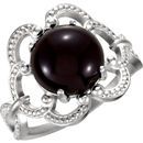 Buy Sterling Silver 10mm Granulated Design Onyx Ring