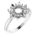 Stunning Sterling Silver 0.40 Carat Weight Diamond Circle Ring