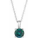 Natural Alexandrite Necklace in Sterling Silver Alexandrite 16-18