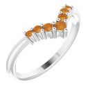 Sterling Silver Citrine Graduated 