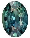 Stunning Blue Green Sapphire Gemstone 2.5 carats, Oval Cut, 9.4 x 6.9 mm, with AfricaGems Certificate