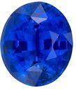 Stunning Blue Sapphire Gemstone, 3.15 Carats, Oval Shape, 9.4 x 8mm, Stunning Royal Blue Color