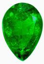 Stunning Emerald Gemstone 0.53 carats, Pear Cut, 6.7 x 4.7 mm, with AfricaGems Certificate