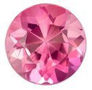 Stunning Pink Tourmaline Gemstone, 1.16 carats, Round Cut, 6.5 mm Size, AfricaGems Certified