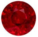 Stunning Ruby Gemstone 2.24 carats, Round Cut, 7.24 x 5.2 mm, with GRS Certificate