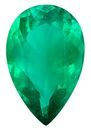 Super Impressive Emerald Gemstone 6.75 carats, Pear Cut, 17.5 x 11.4 mm, with AfricaGems Certificate