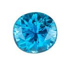 Superb Blue Zircon Gemstone, 3.18 carats, Oval Cut, 8 x 7.5 mm Size, AfricaGems Certified