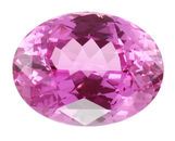 Superb GEM Large Clean Oval Cut Pink Sapphire Gemstone 5.06 carats - USA Cutting