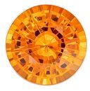 Superb Stone Orange Zircon Gemstone, 2.7 carats, Round Cut, 8.4 mm Size, AfricaGems Certified