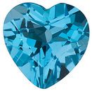 Swiss Blue Topaz Heart in Grade AAA