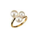 Great Deal in Three-Stone Ring for Pearl