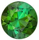A Beauty of A Gem  Green Tourmaline Genuine Gemstone, 1.02 carats, Round Shape, 6.1 mm