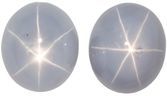 Unset Grey Sapphire Gemstones, Oval Cut, 7.22 carats, 8.5 x 7.3 mm Matching Pair, AfricaGems Certified - A Low Price