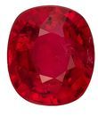 Unset Fiery Ruby Gemstone, Cushion Cut, 1.57 carats, 7.1 x 6.2 mm , AfricaGems Certified - Truly Stunning