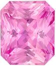 Very Attractive No Treatment GIA Genuine Loose Pink Sapphire Gemstone in Radiant Cut, 1.4 carats, Medium Pure Pink, 6.8 x 5.79 x 4.03 mm